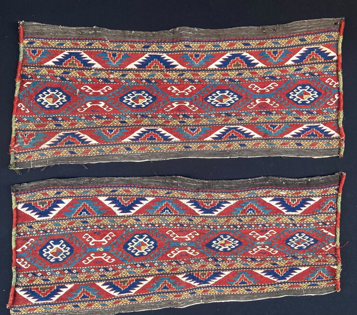 Ensemble complet 4 panneaux de Maffrash Karabakh. Caucase. Circa 1880-photo-2