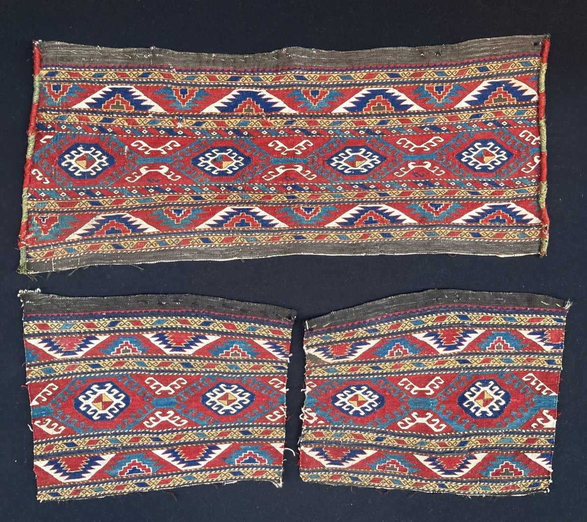 Ensemble complet 4 panneaux de Maffrash Karabakh. Caucase. Circa 1880-photo-3