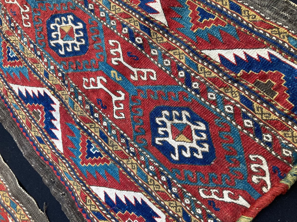 Ensemble complet 4 panneaux de Maffrash Karabakh. Caucase. Circa 1880-photo-1