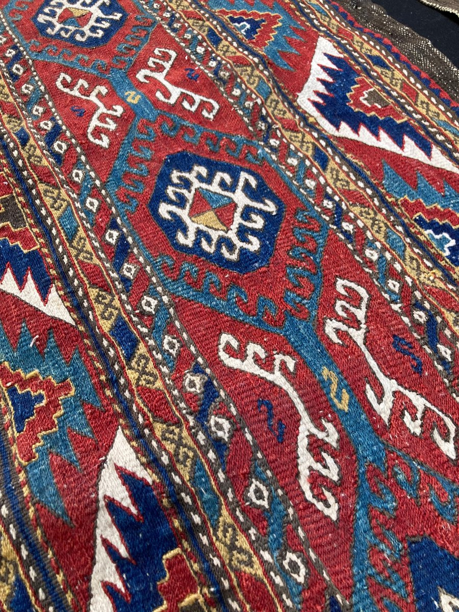 Ensemble complet 4 panneaux de Maffrash Karabakh. Caucase. Circa 1880-photo-4