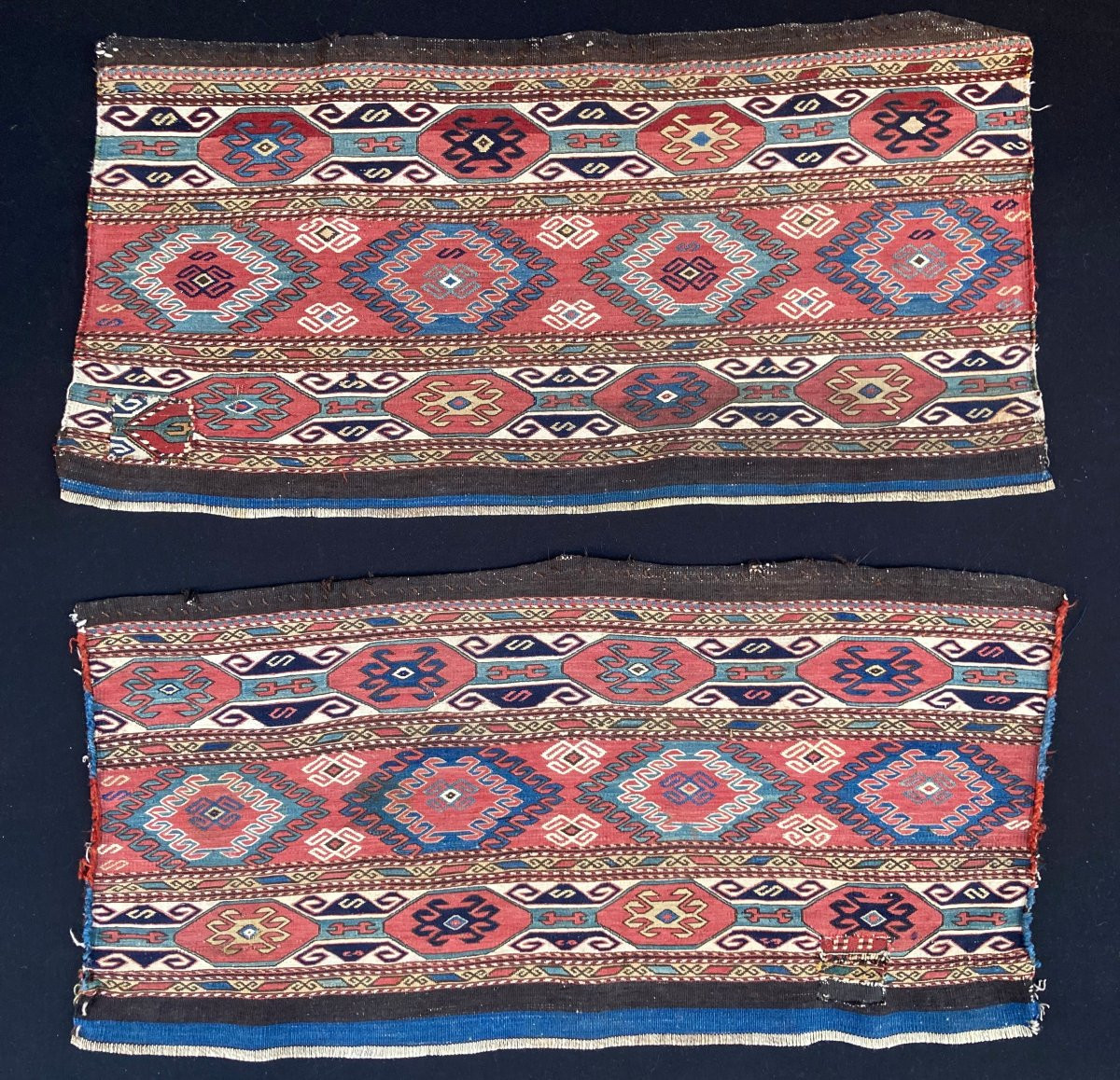 2 grands panneaux Maffrash Karabakh. Circa 1820. 96 x 50 cm -photo-2