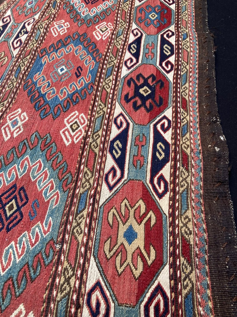 2 grands panneaux Maffrash Karabakh. Circa 1820. 96 x 50 cm -photo-3