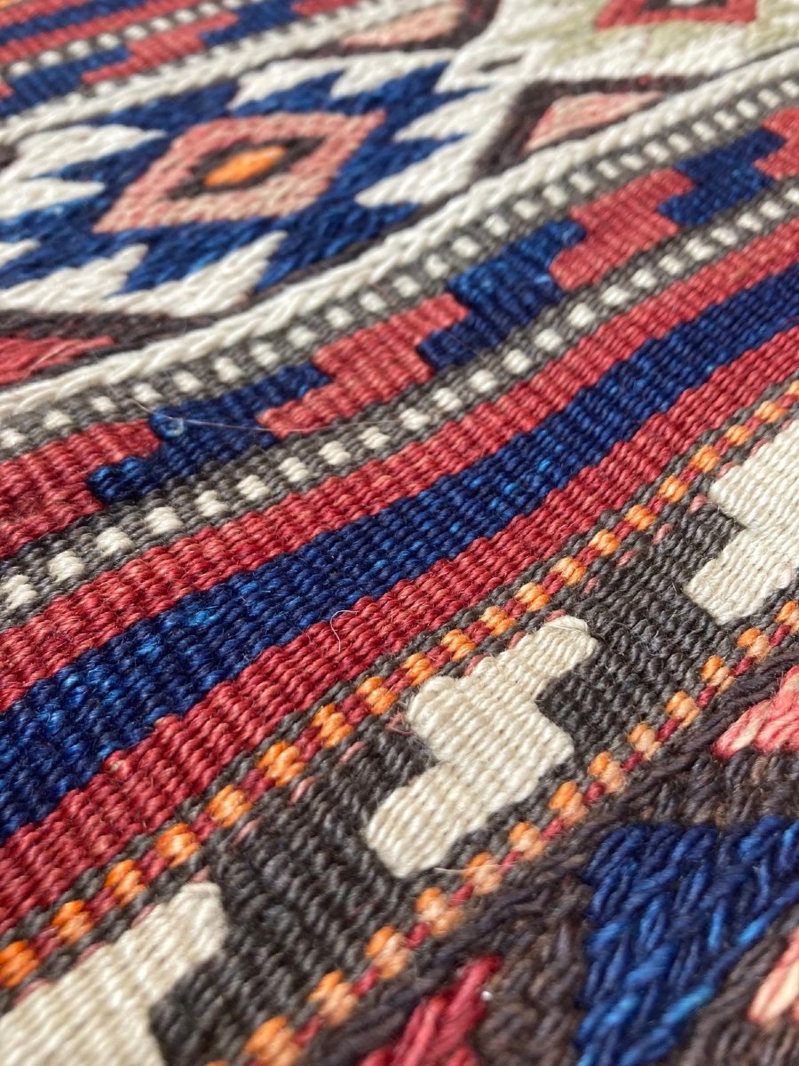 Kilim / Cuval Fethiye - Anatolia. Circa 1960. 250 X 82 Cm-photo-3