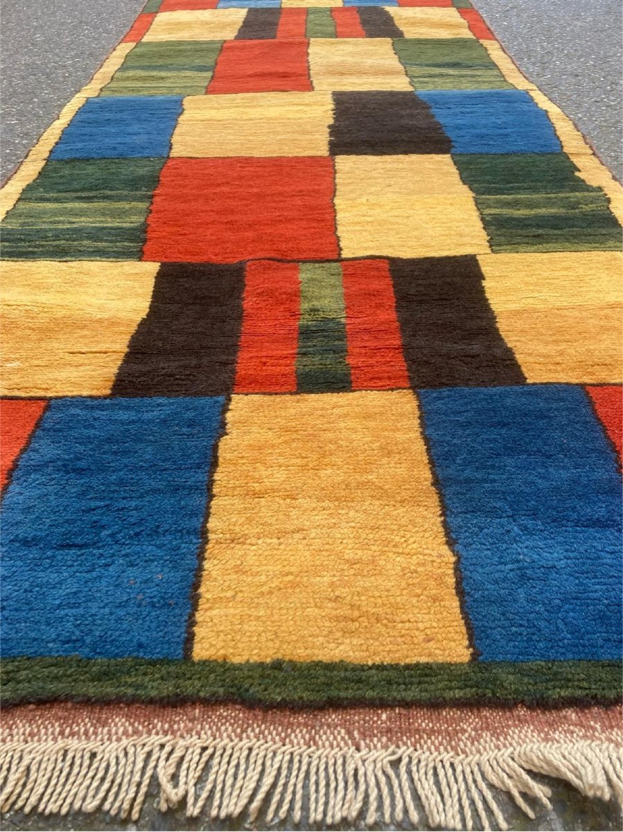 Carpet - Gabbeh Gallery - Iran. Mid-20th Century. 285 X 92 Cm-photo-2