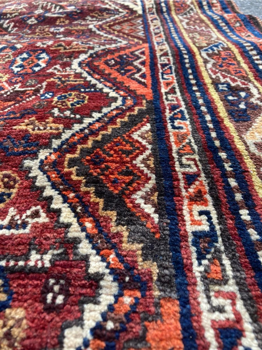 Tapis Shiraz - Perse. Début 20 ième. 360 x 133 cm-photo-3