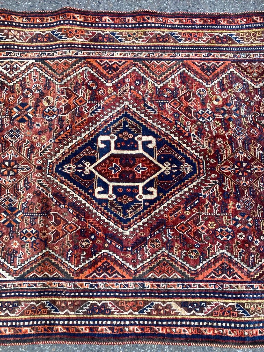 Tapis Shiraz - Perse. Début 20 ième. 360 x 133 cm-photo-1
