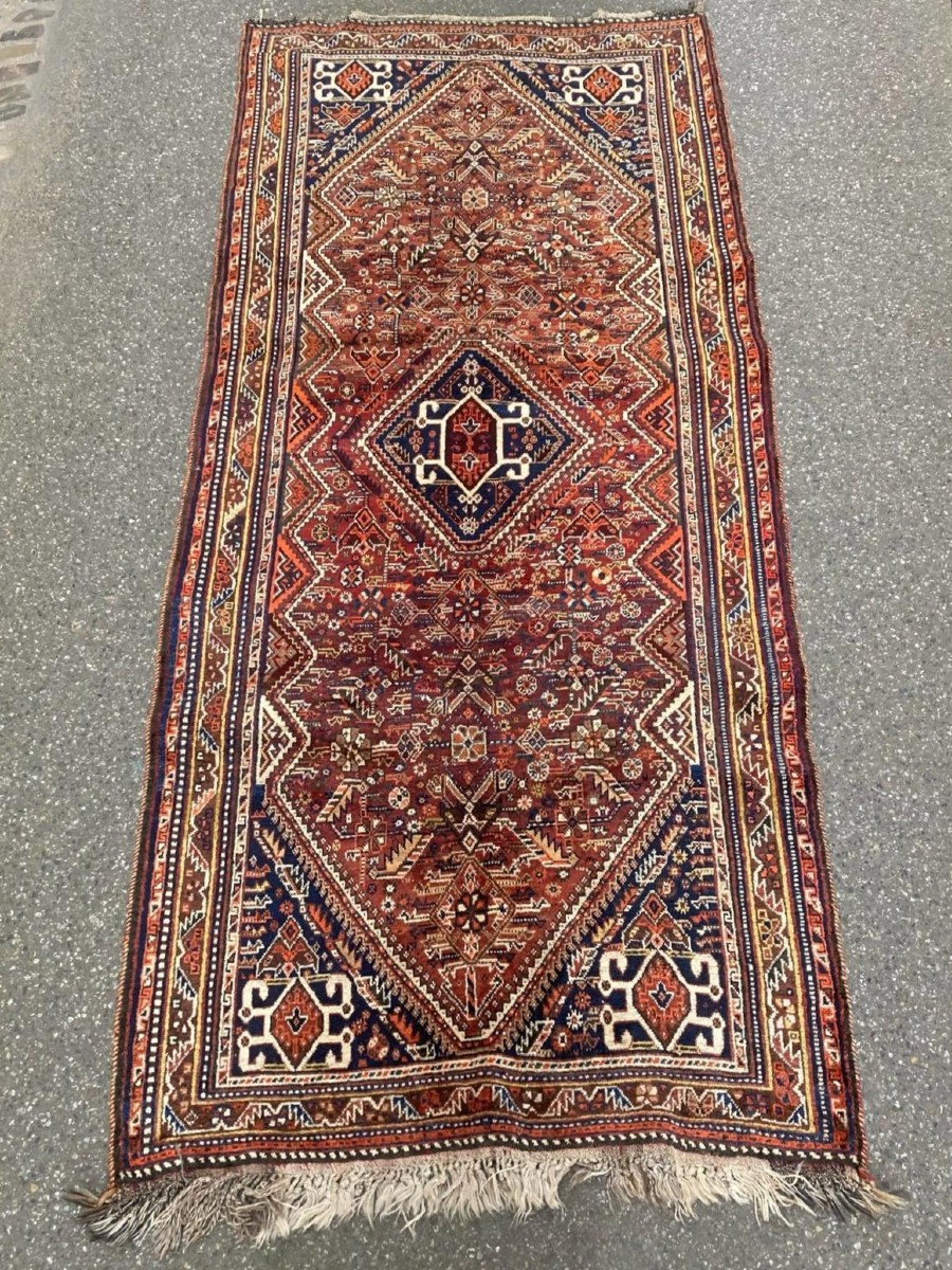 Tapis Shiraz - Perse. Début 20 ième. 360 x 133 cm