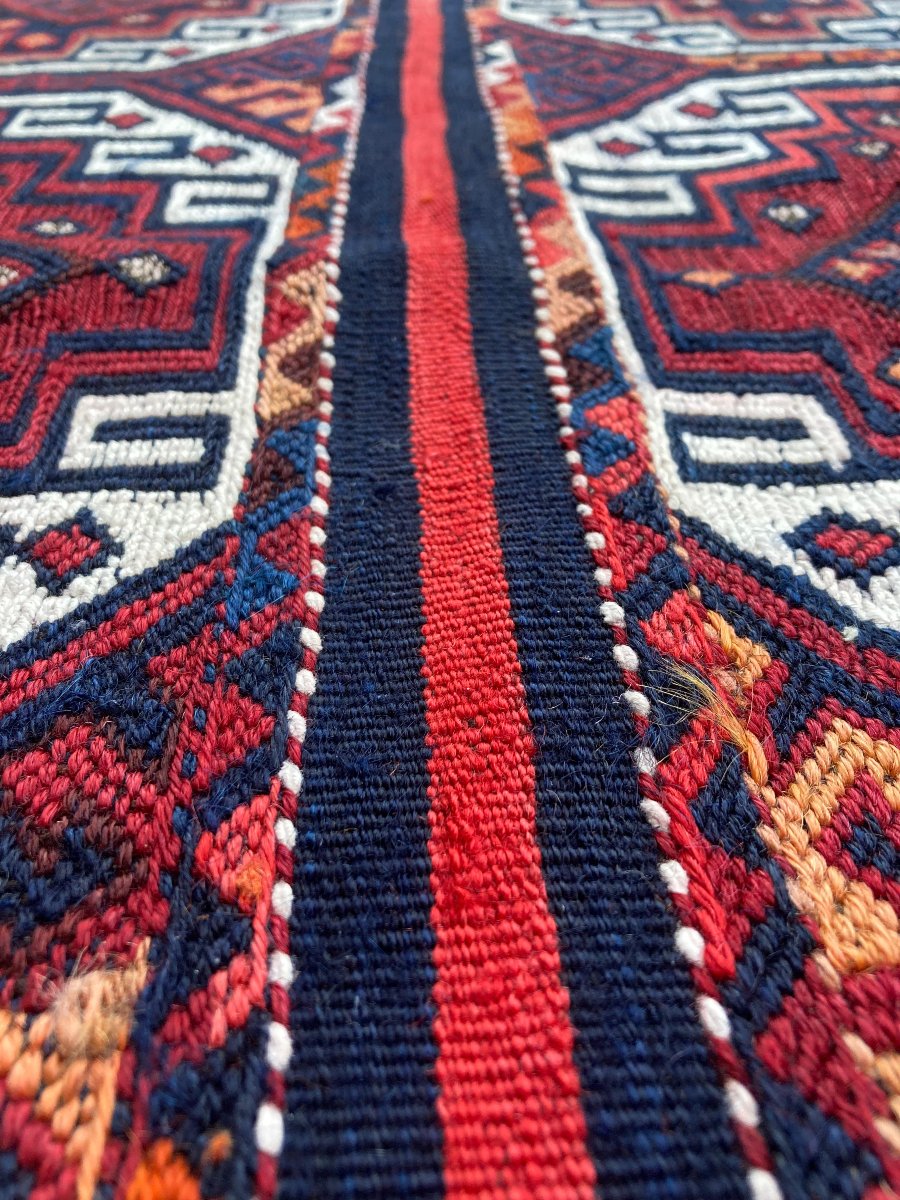 Kilim - Cuval. Anatolia. Circa 1920. 140 X 110 Cm-photo-4