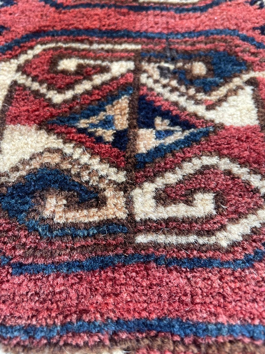 Yomud Turkmen Saddle Pad. Circa 1880. 112 X 70 Cm-photo-7