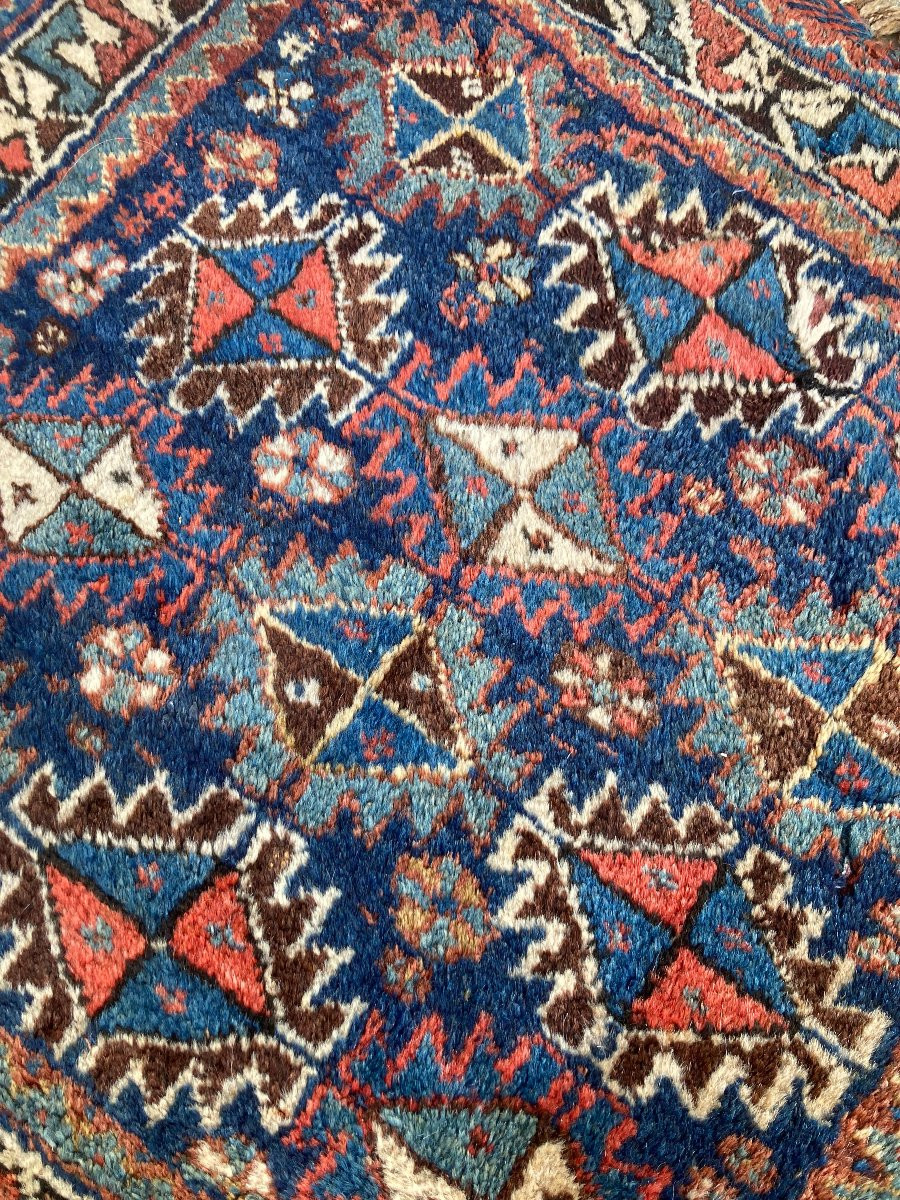 Khorjin / Satchel Face. Qashqai. Persian. Circa 1900. 76 X 72 Cm-photo-4