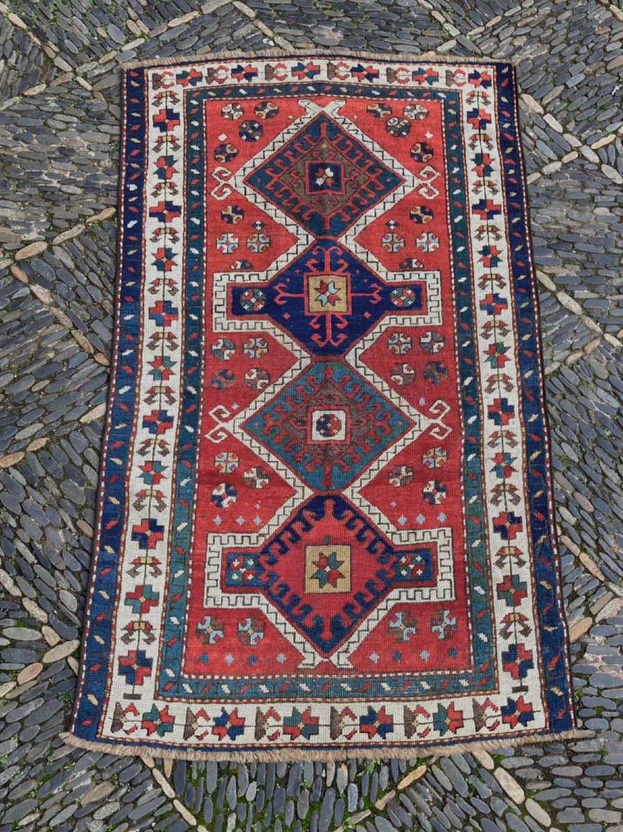Kazakh Rug. Caucasus. Circa 1900. 170 X 98 Cm