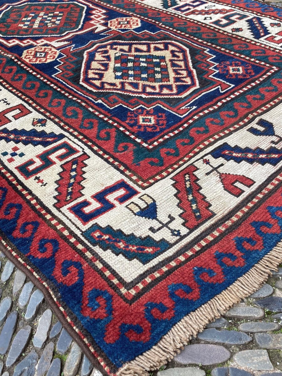 Kazakh Rug - Caucasus. Circa 1900. 190 X 104 Cm-photo-2