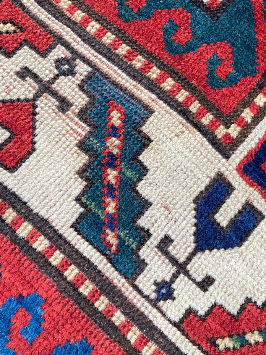 Kazakh Rug - Caucasus. Circa 1900. 190 X 104 Cm-photo-4