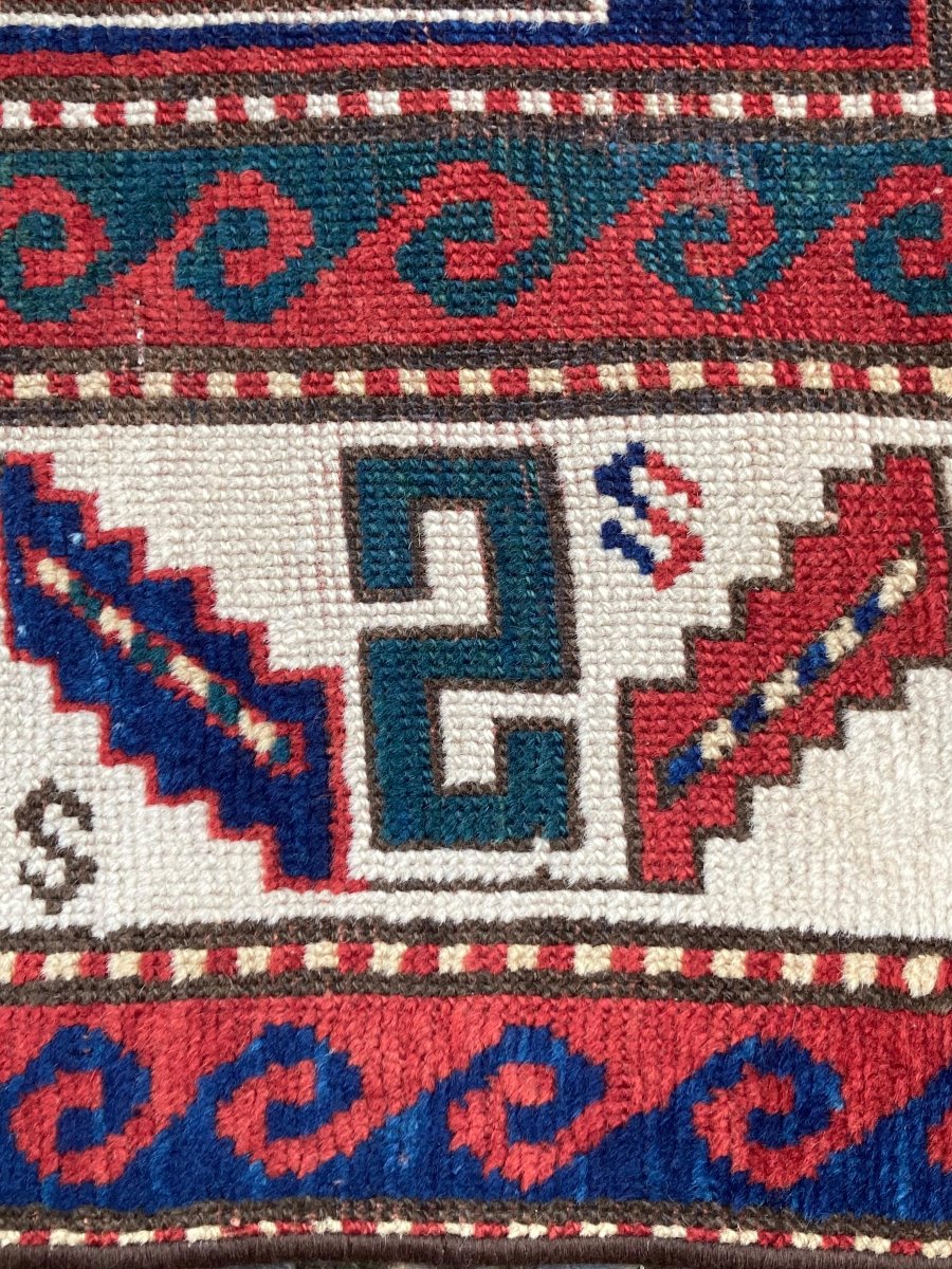 Kazakh Rug - Caucasus. Circa 1900. 190 X 104 Cm-photo-3