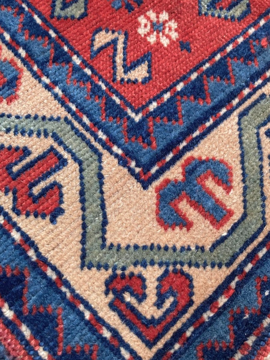 Kazakh Prayer Rug. Caucasus. Early 20th Century. 153 X 88 Cm-photo-3