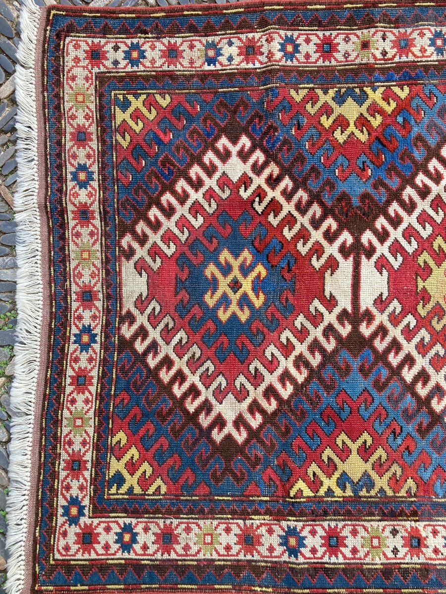 Tapis Karabakh. Arménie. Circa 1880. 202 x 111 cm-photo-3