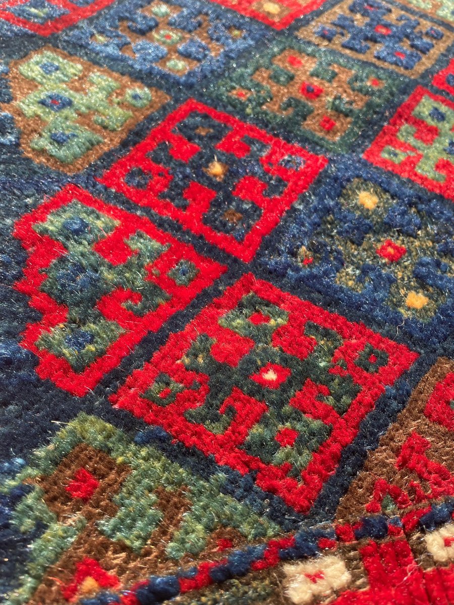 Khorjin / Face de sacoche. Jaff. Kurde. Perse. Circa 1880. 80 x 56 cm-photo-2