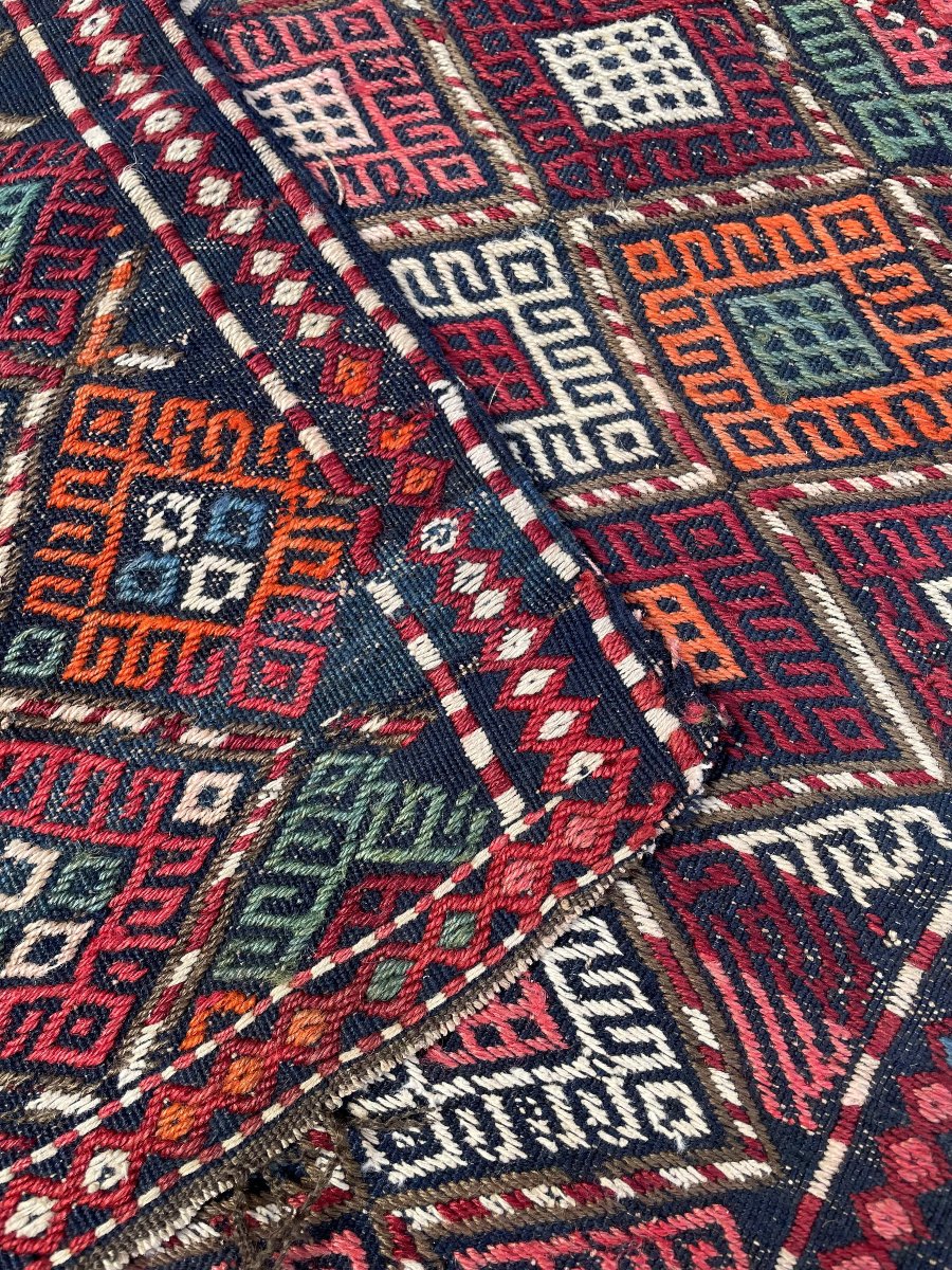 Fragments Maffrash Shahsaven. Persian. Circa 1900. 50 X 40 Cm (x2)-photo-2