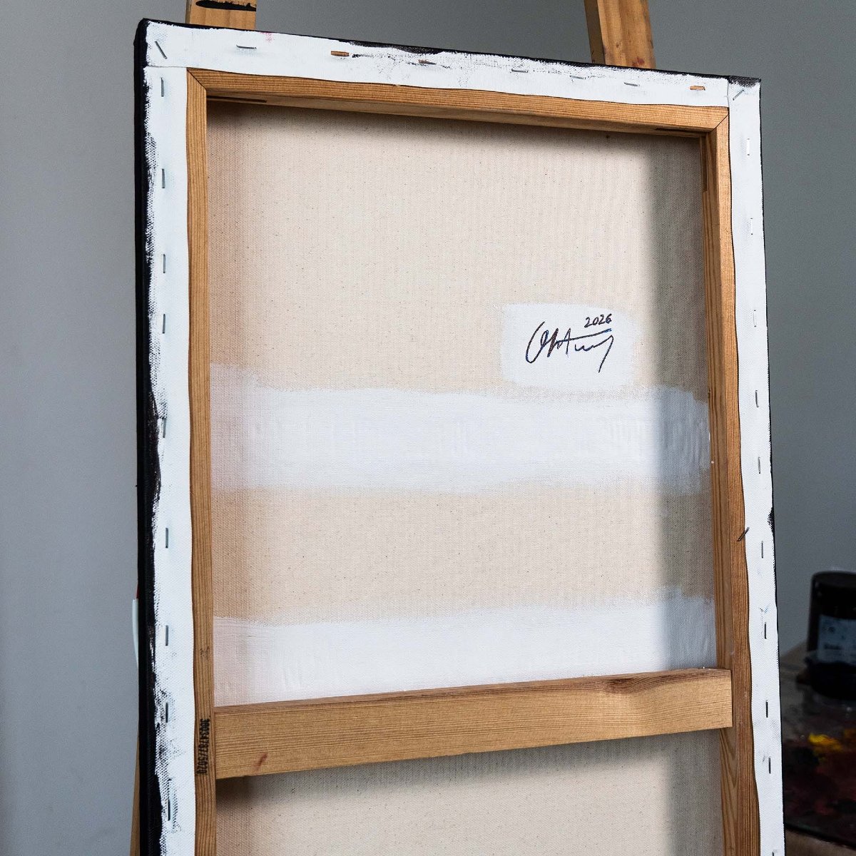 Peinture. Technique mixte. « Aperture » -  40 X 80 CM-photo-6