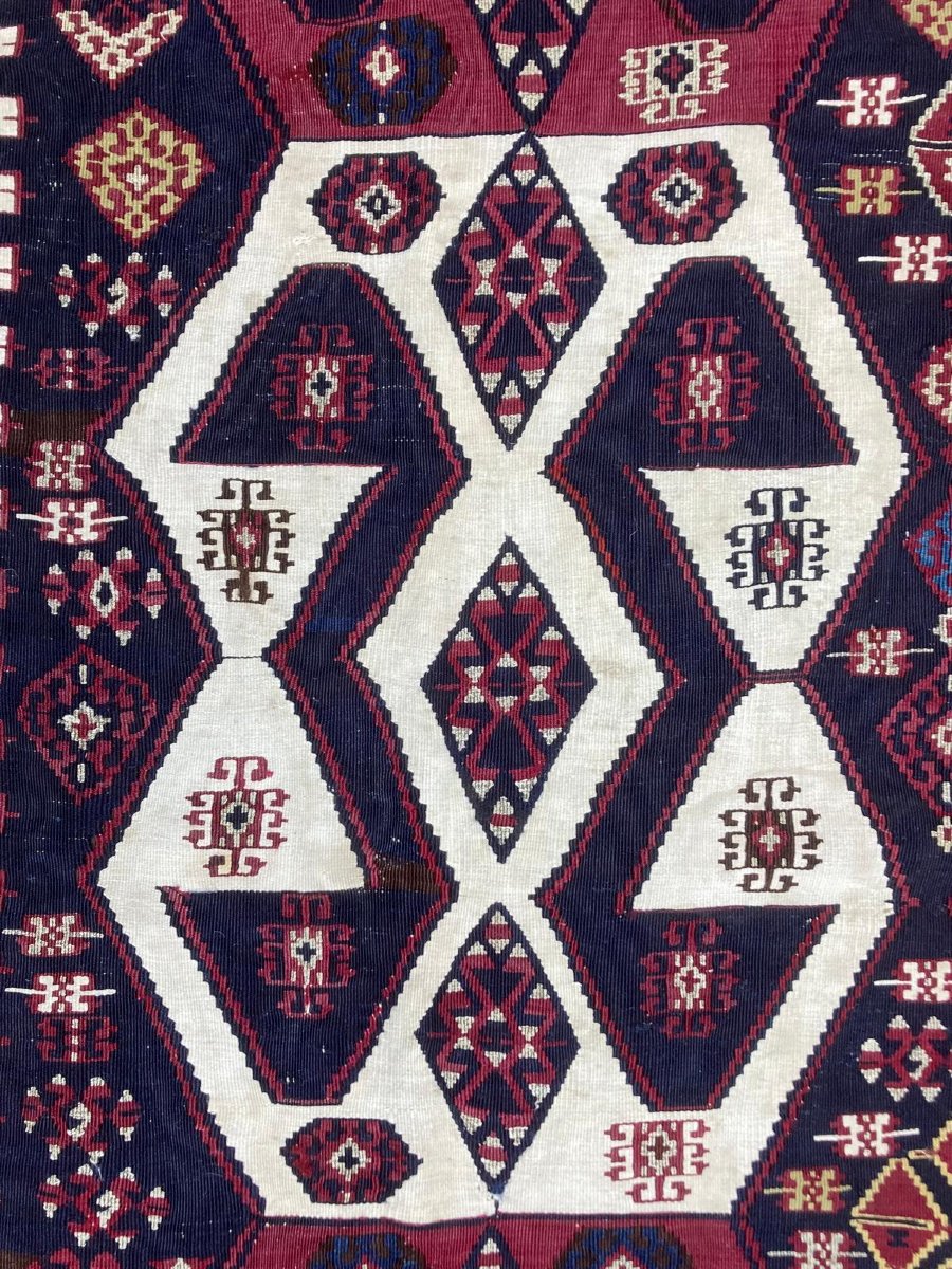 Kilim From Malatya/anatolia. Circa 1880. Museum Piece. 400 X 86 Cm-photo-4