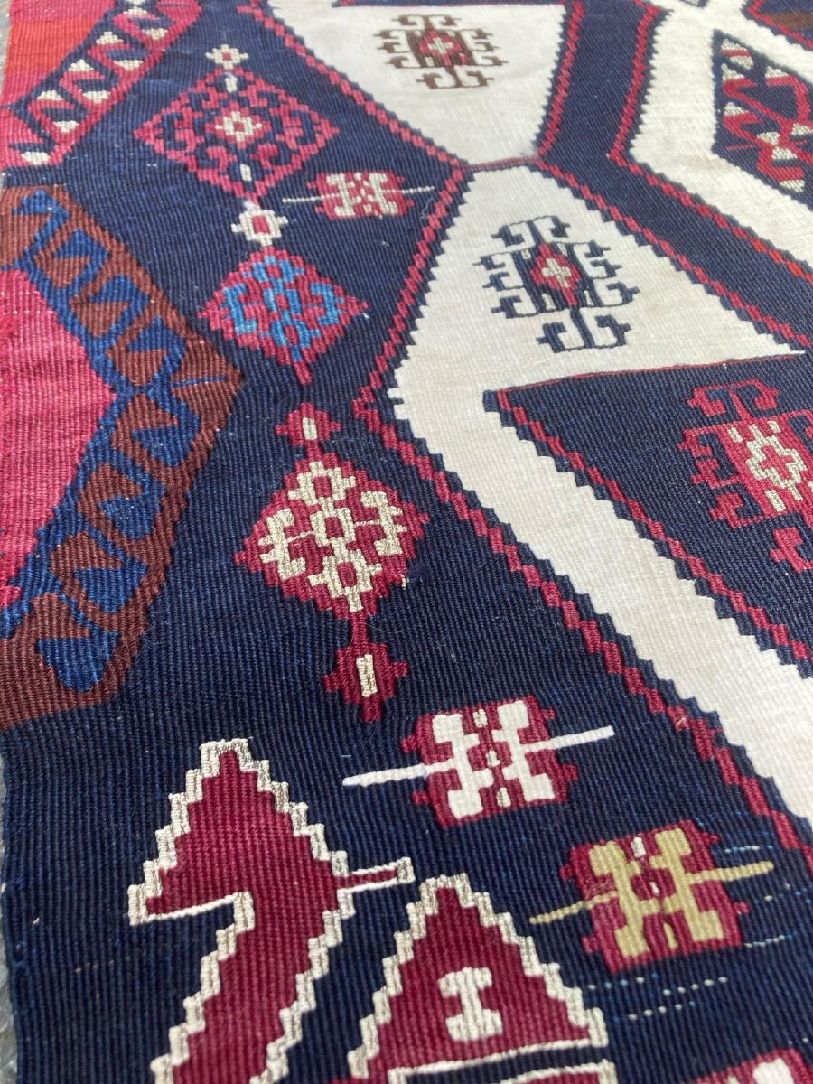 Kilim From Malatya/anatolia. Circa 1880. Museum Piece. 400 X 86 Cm-photo-4