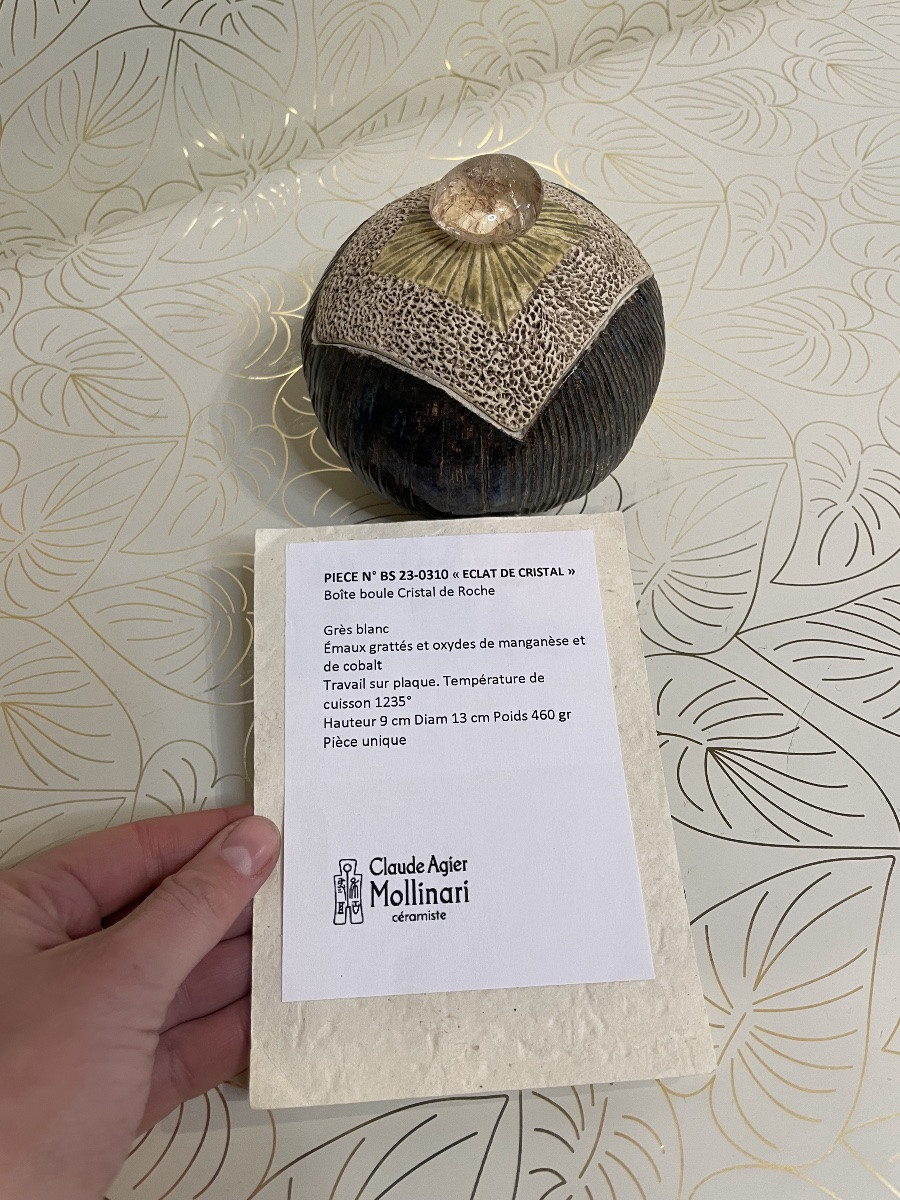 “crystal Shard” Ceramic Claude Agier Mollinari -photo-7