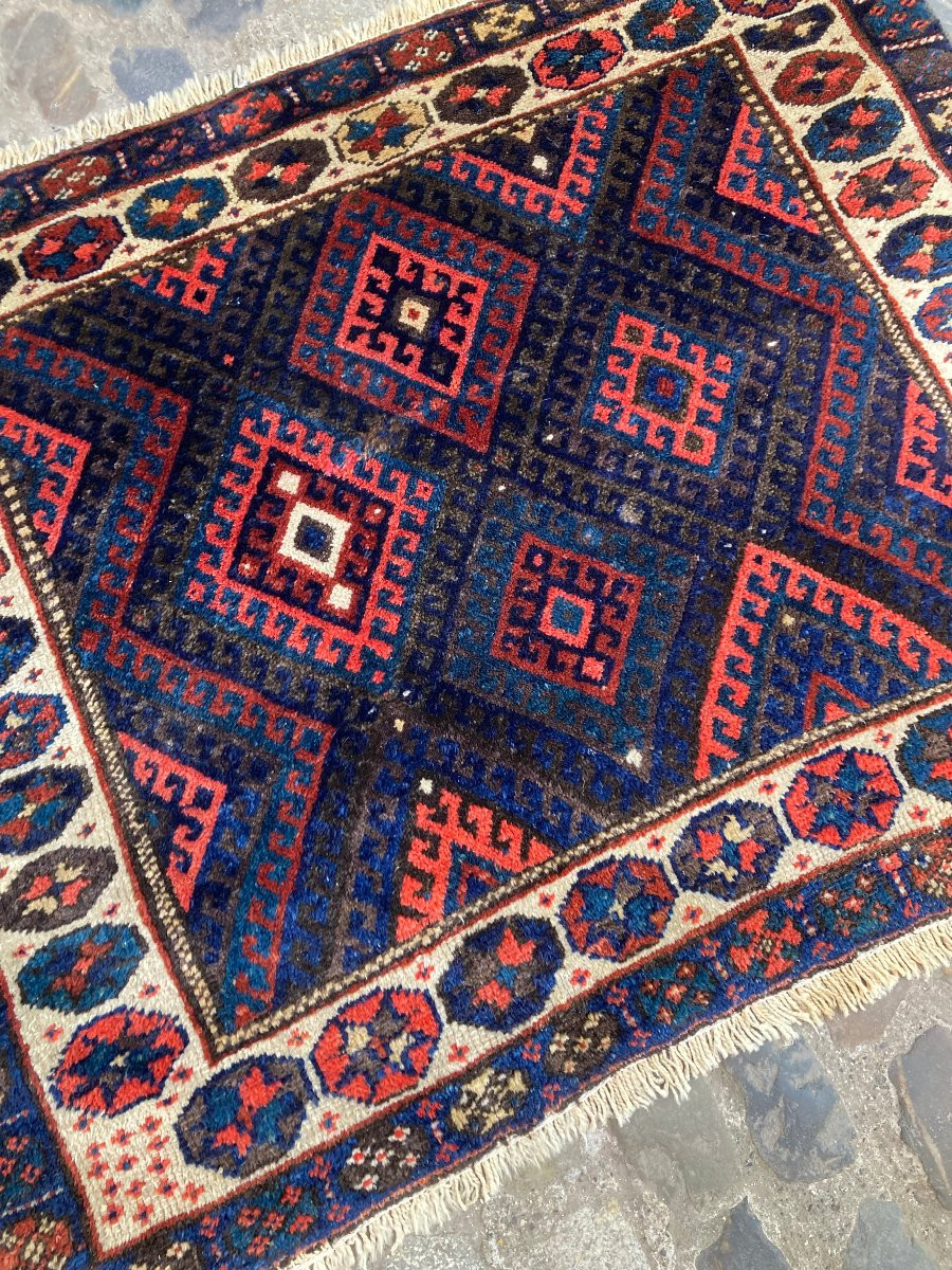 Khorjin / Face de sacoche. Qashqai. Perse. Circa 1900.  100 x 80 cm-photo-2