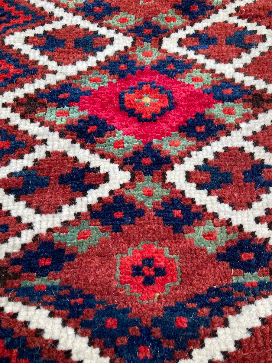 Tapis " sacoche à eau ". Yomud. Turkmène. Circa 1880. 58 x 40 cm-photo-4