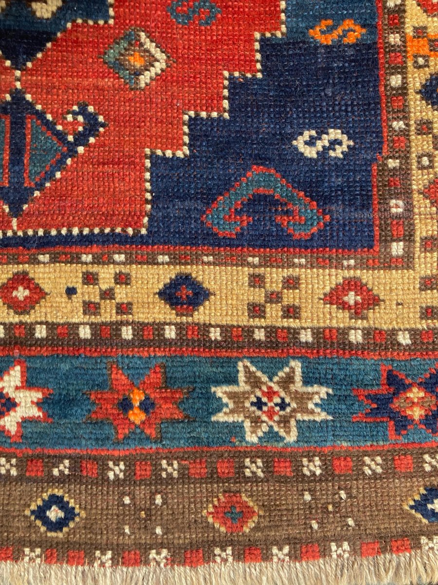 Tapis Karabakh. Caucase du Sud. Circa 1880. 200 x 116 cm-photo-1