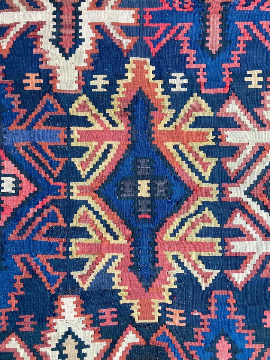 Kilim Kuba - Azerbaïdjan. Circa 1880. 185 x 125 cm-photo-4