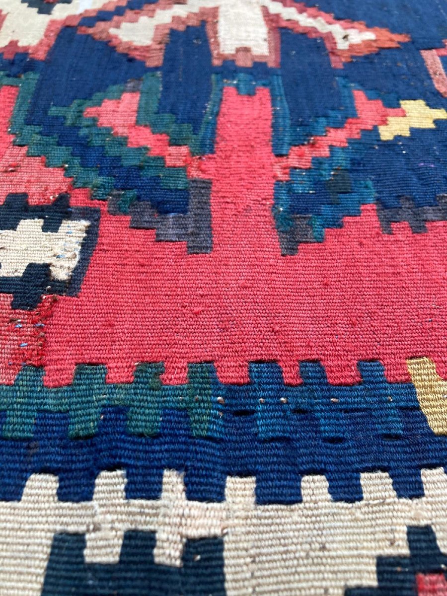 Kilim Kuba - Azerbaïdjan. Circa 1880. 185 x 125 cm-photo-3