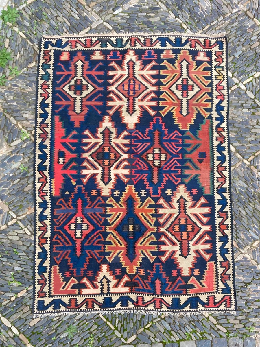Kilim Kuba - Azerbaïdjan. Circa 1880. 185 x 125 cm