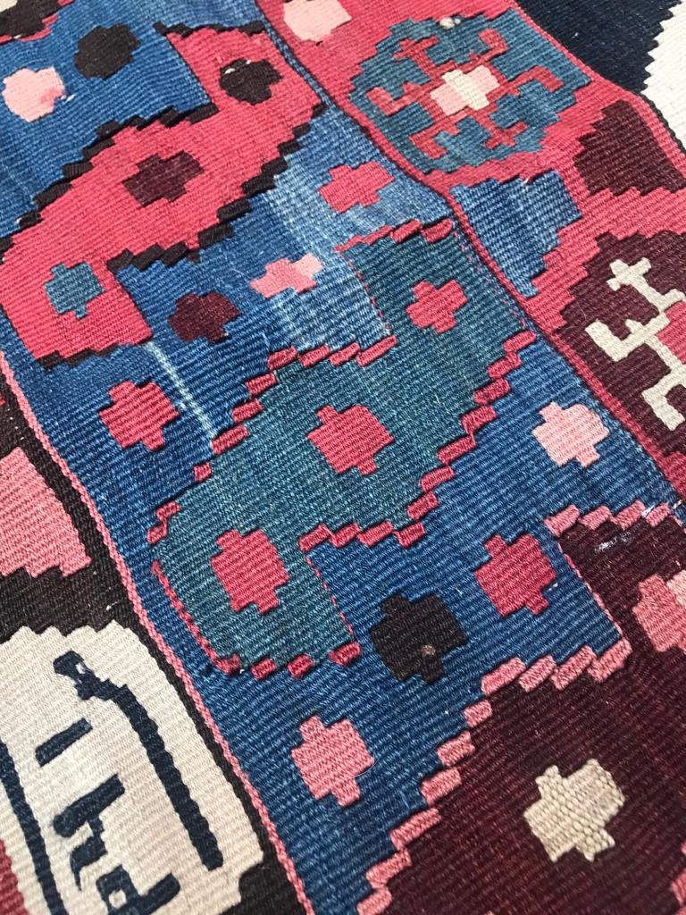 Kilim Shahsaven - Perse. Signé. Fin 19 ième. 480 x 180 cm-photo-5