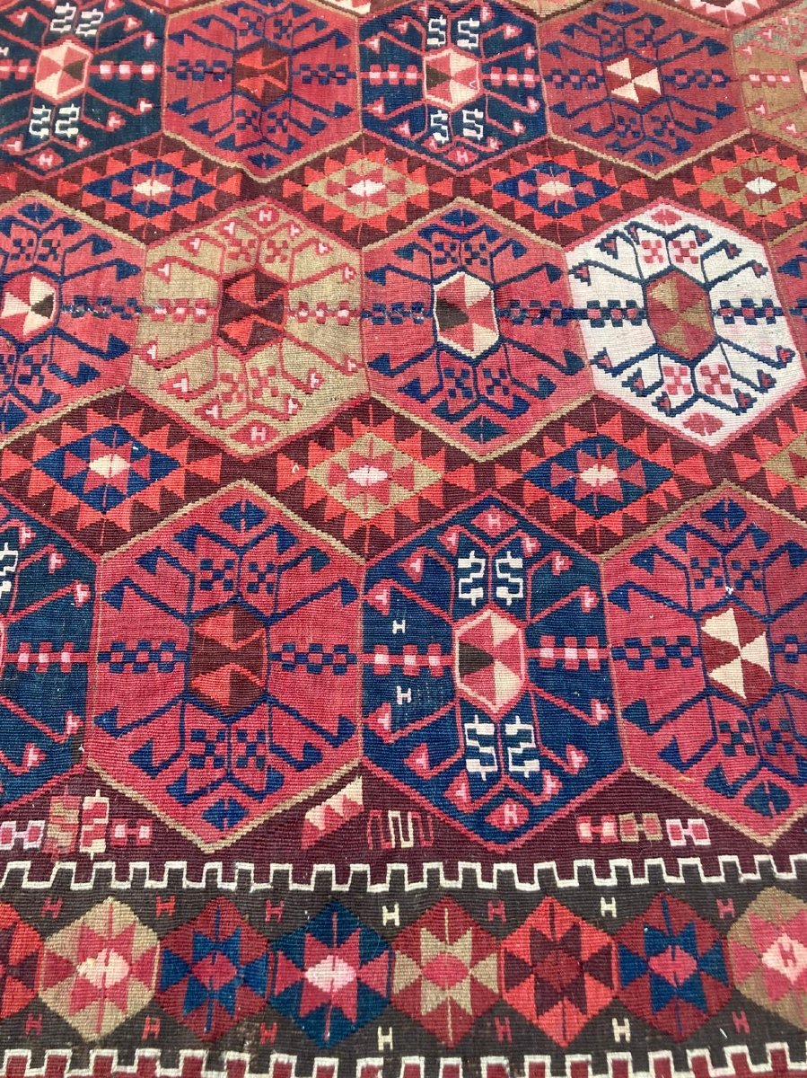 Kilim Kars - Anatolia. Circa 1900. 320 X 130 Cm-photo-4