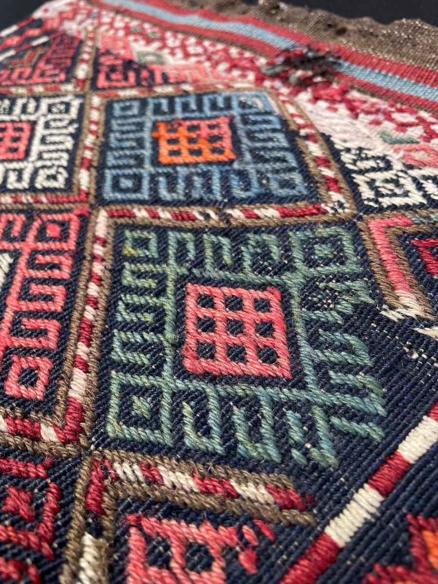 Fragments Maffrash Shahsaven. Persia. Circa 1900. 50 X 40 Cm (x2)-photo-3