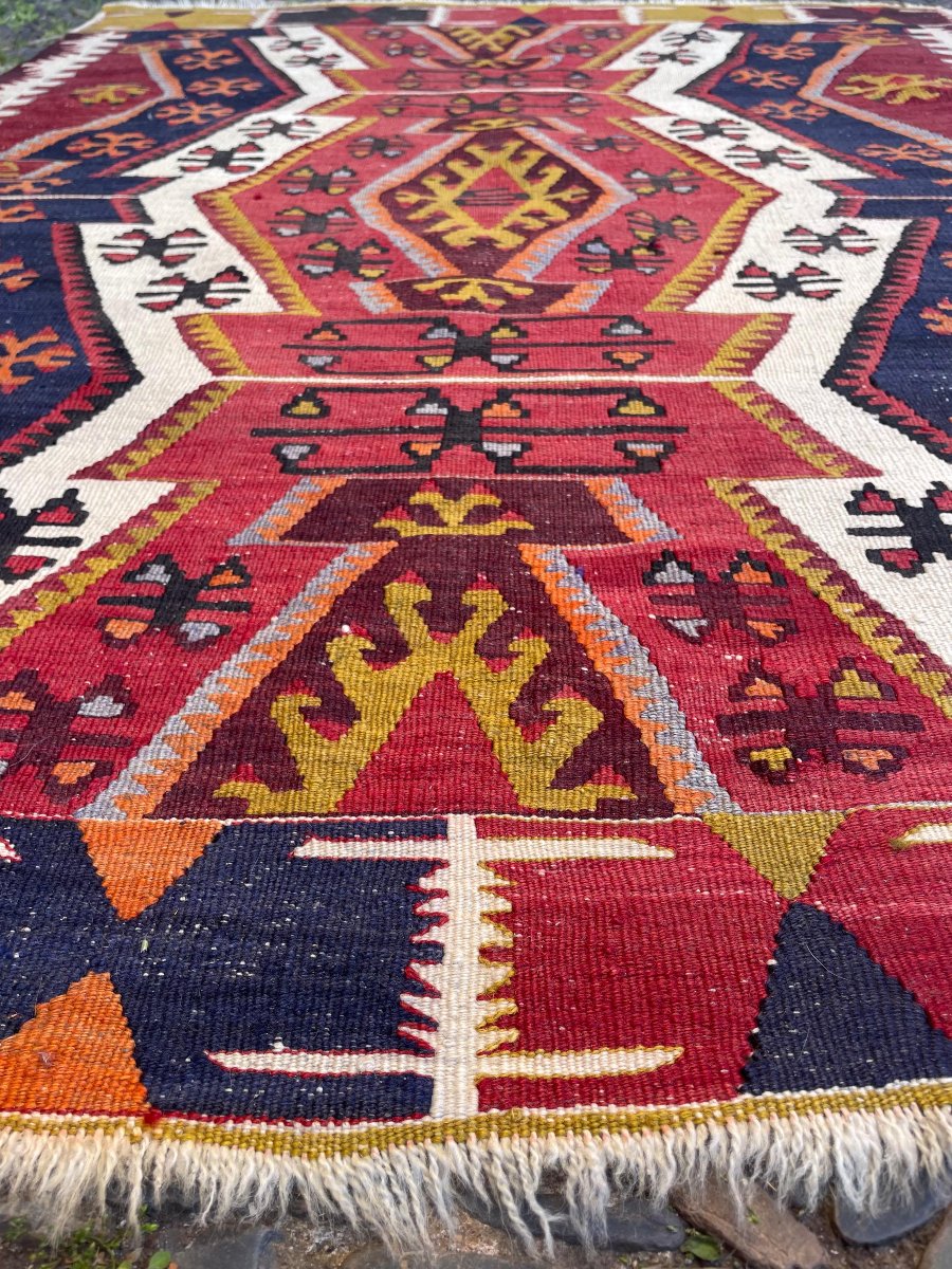 Kilim Avshar. Anatolie. Circa 1950. 140 x 116 cm-photo-2