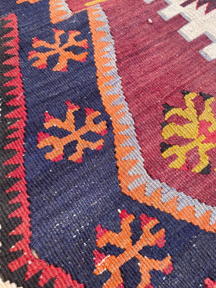Kilim Avshar. Anatolie. Circa 1950. 140 x 116 cm-photo-3