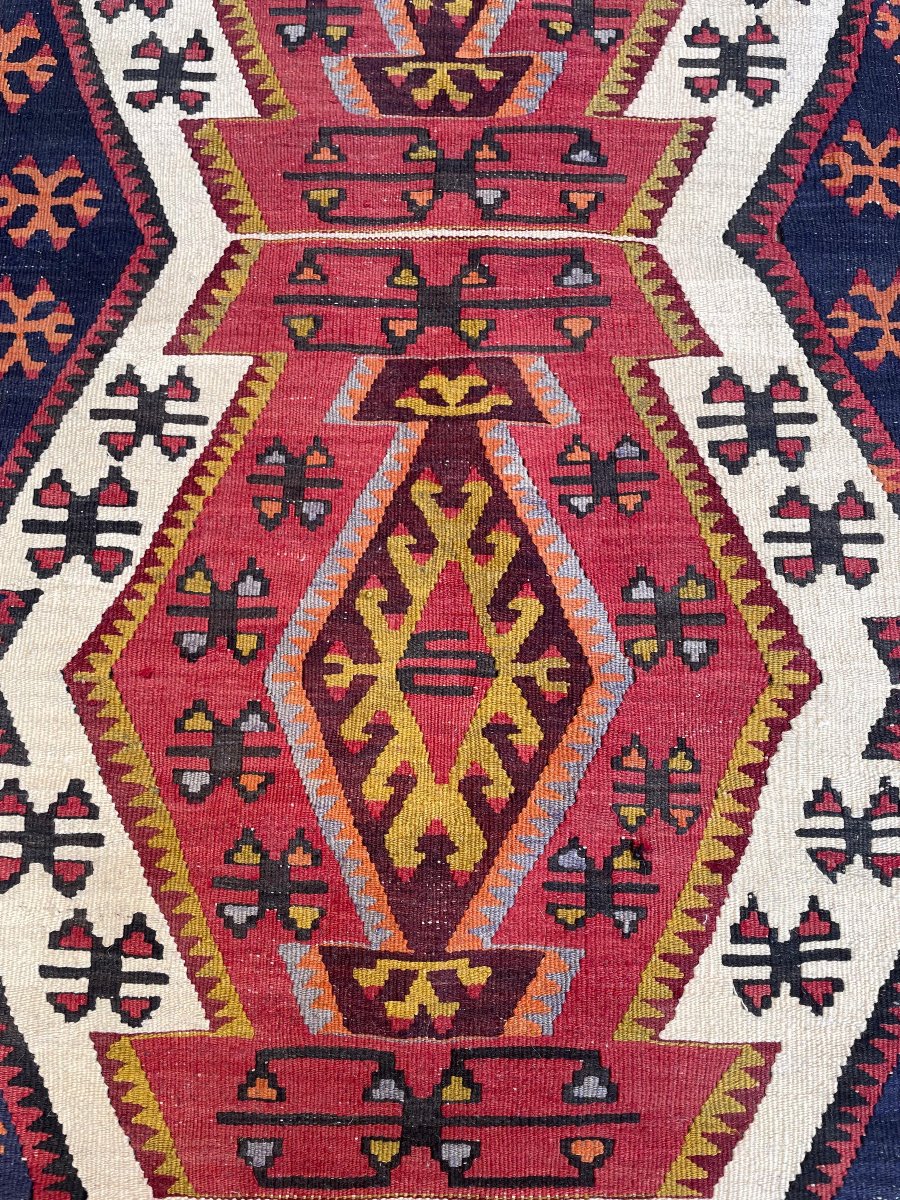 Kilim Avshar. Anatolie. Circa 1950. 140 x 116 cm-photo-4