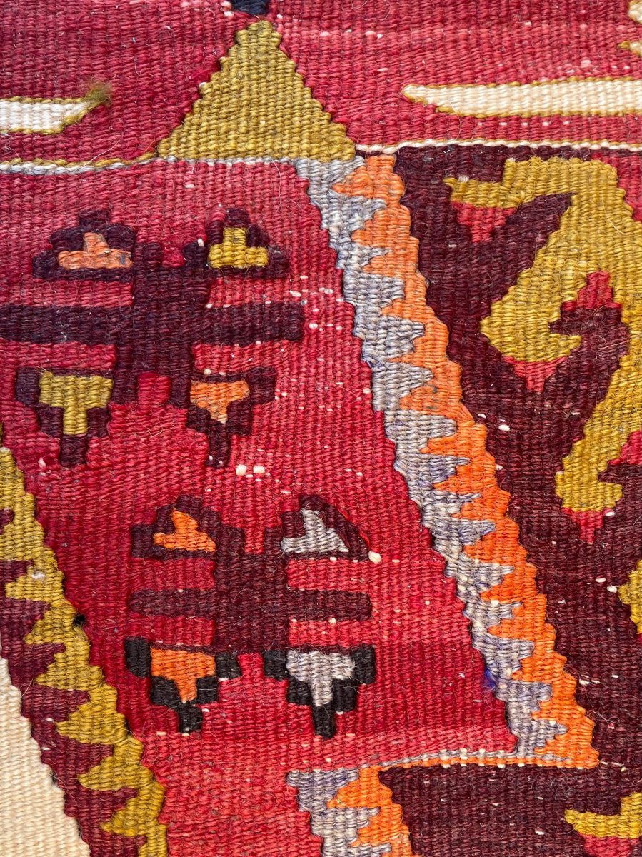Kilim Avshar. Anatolie. Circa 1950. 140 x 116 cm-photo-3