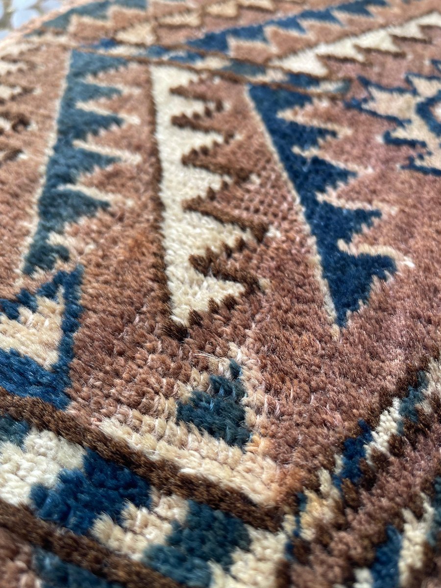 Turkmen Yomud Saddle Cloth. Circa 1900. 120 X 76 Cm-photo-3