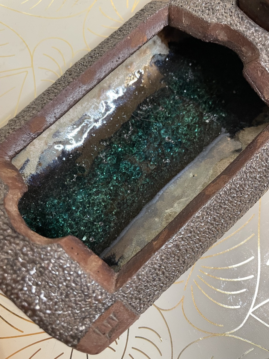 Plumier « Buveurs de Bière » Céramique Claude Agier Mollinari -photo-3