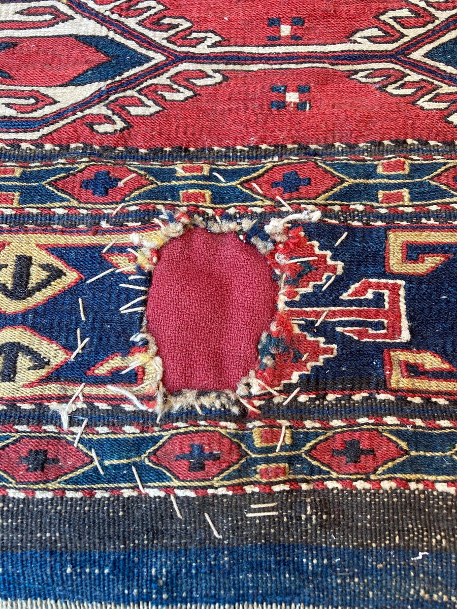 Maffrash Caucase. Ensemble 4 pièces. Circa 1850. 106 x 45 cm-photo-1