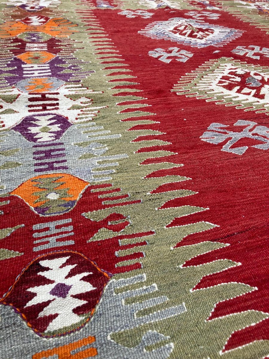 Kilim Afyon Daskiri - Anatolia. Circa 1950. 240 X 150 Cm-photo-3