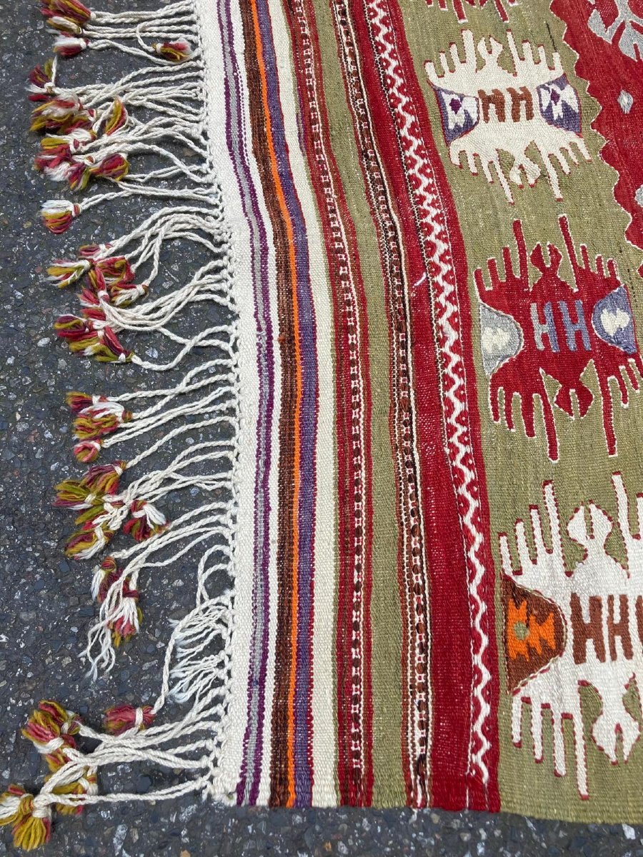 Kilim Afyon Daskiri - Anatolia. Circa 1950. 240 X 150 Cm-photo-4