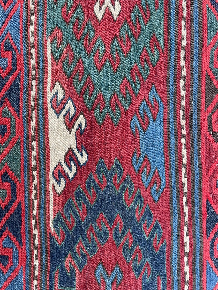 Paire de fragments de Maffrash Karabakh / Caucase. Circa 1850. 53 x 50 cm -photo-4