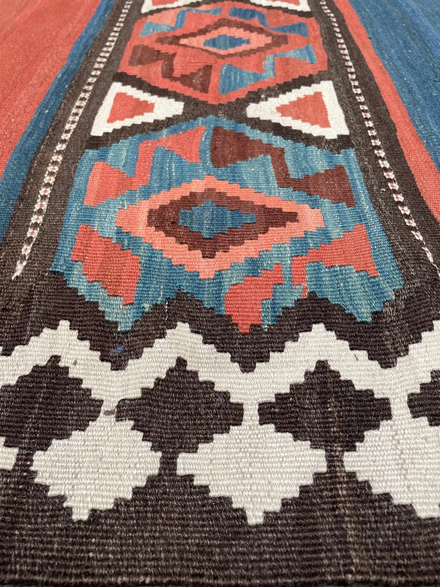 Kilim Qashqai - Persia. Circa 1920. 300 X 165 Cm-photo-4