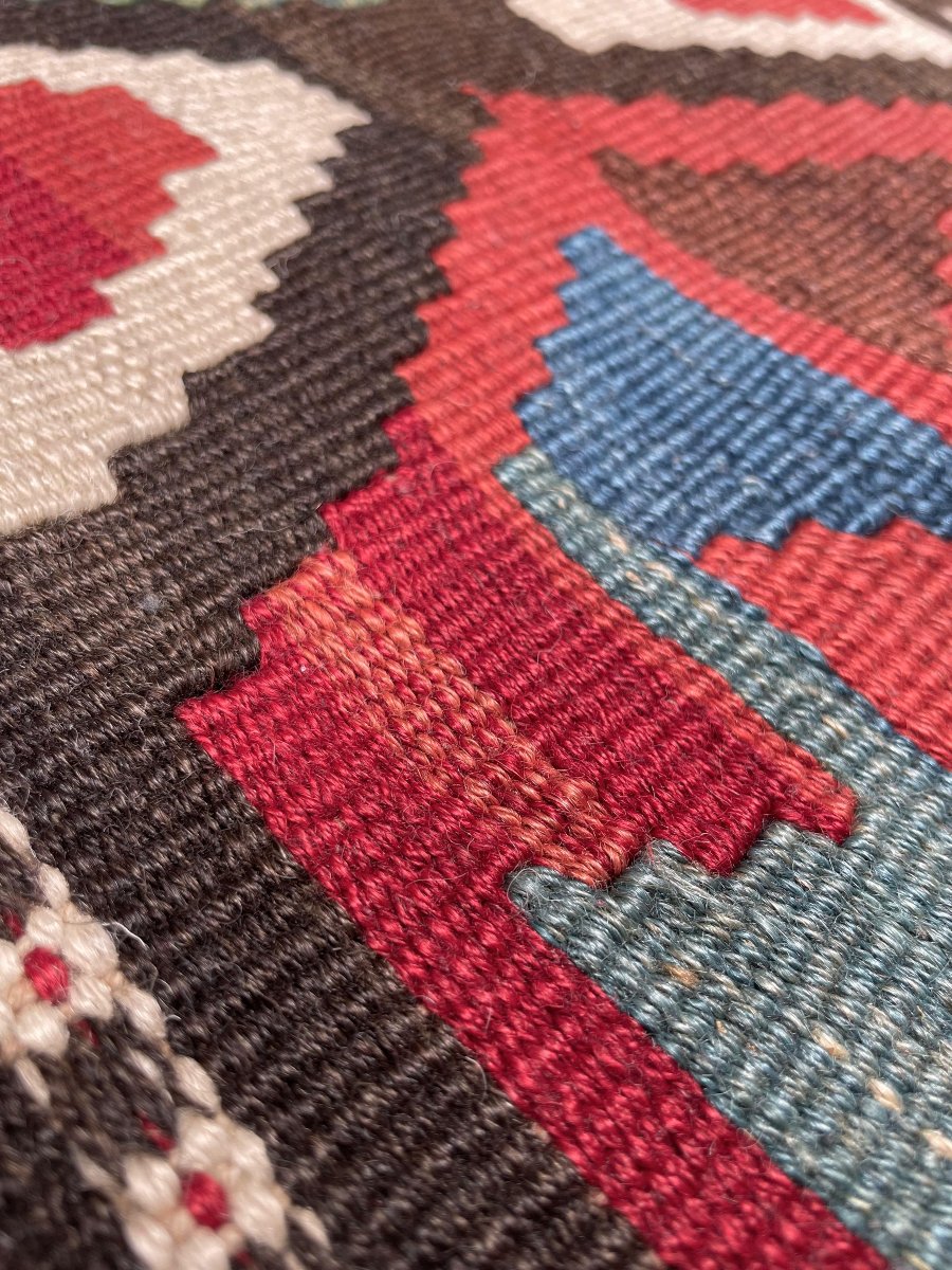Kilim Qashqai - Persia. Circa 1920. 300 X 165 Cm-photo-2