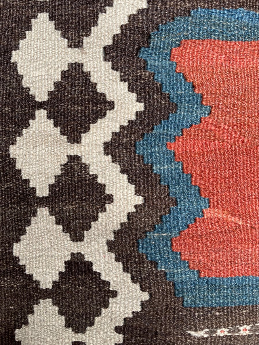 Kilim Qashqai - Persia. Circa 1920. 300 X 165 Cm-photo-3