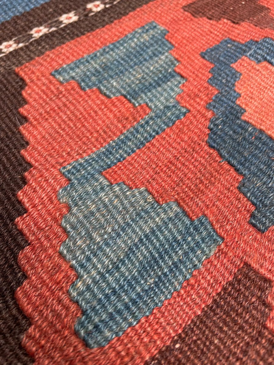 Kilim Qashqai - Persia. Circa 1920. 300 X 165 Cm-photo-6