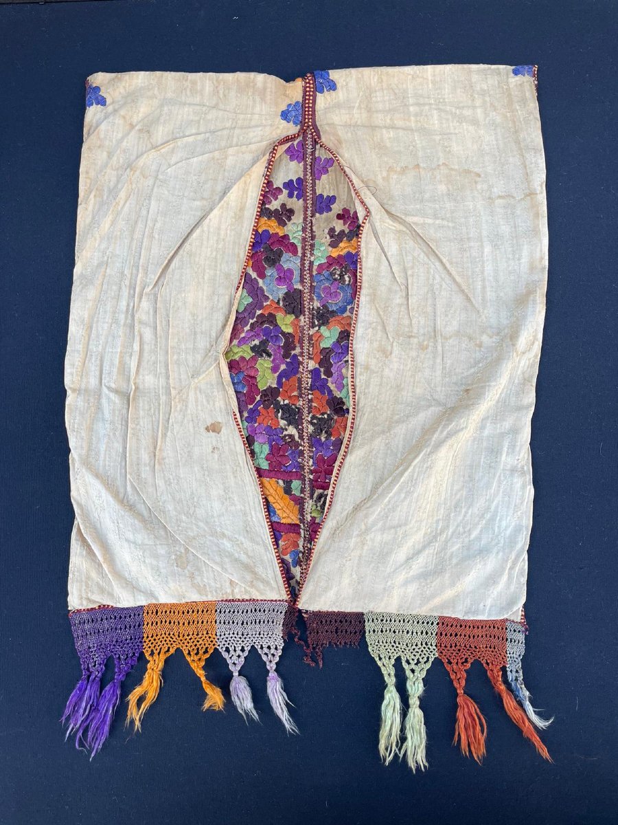 Broderie sur Soie. Khamiya. Rabat. Maroc. Circa 1900. 55 x 42 cm-photo-3